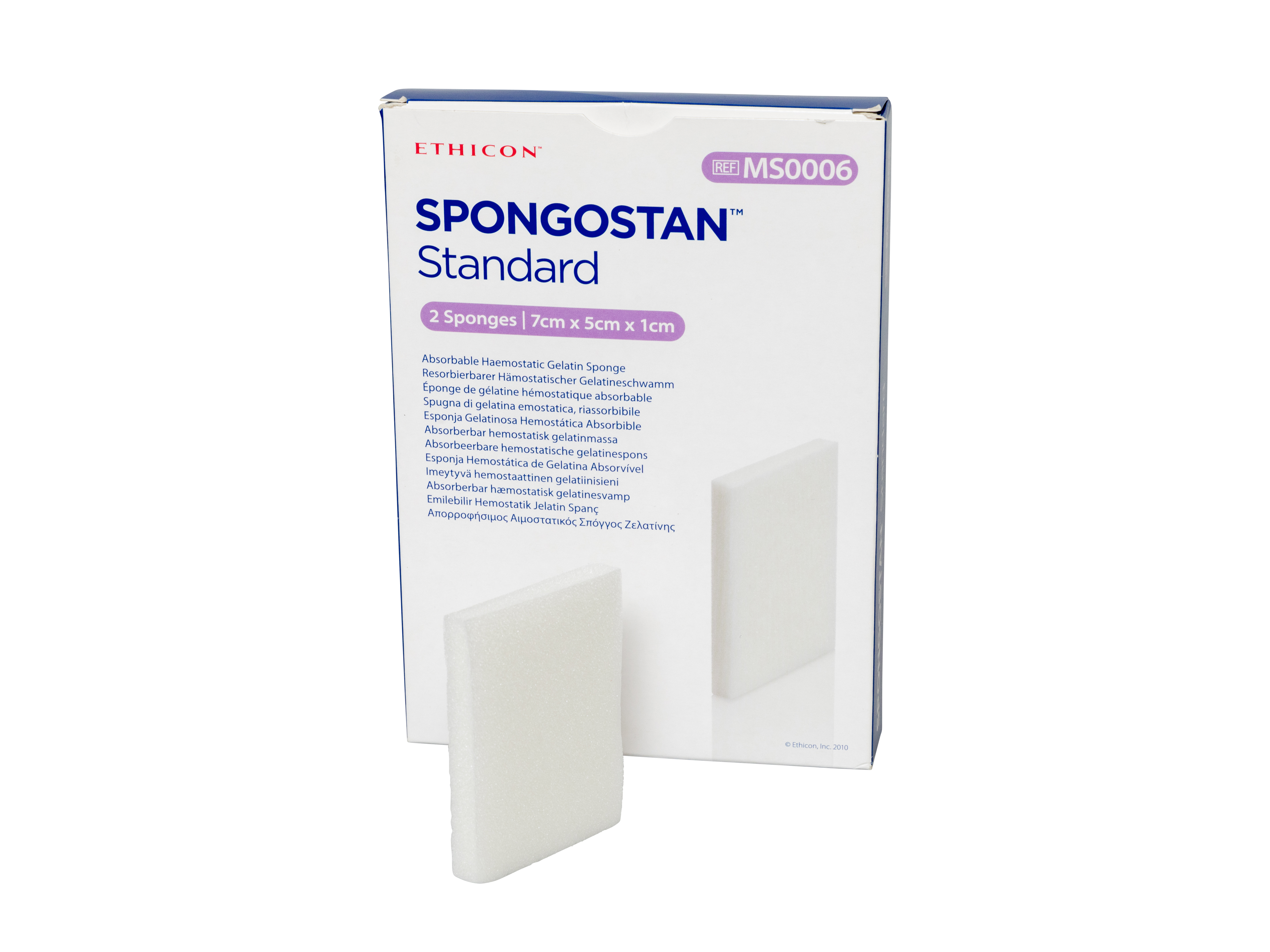 Spongostan Absorbable Hemostatic Gelatin Sponge – 1cm Cube, Sterile, 24 Pack